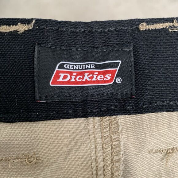 Dickies Cargo Shorts Mens 36 Tan Rip Stop Work Utility Workwear Skater - Picture 2 of 5